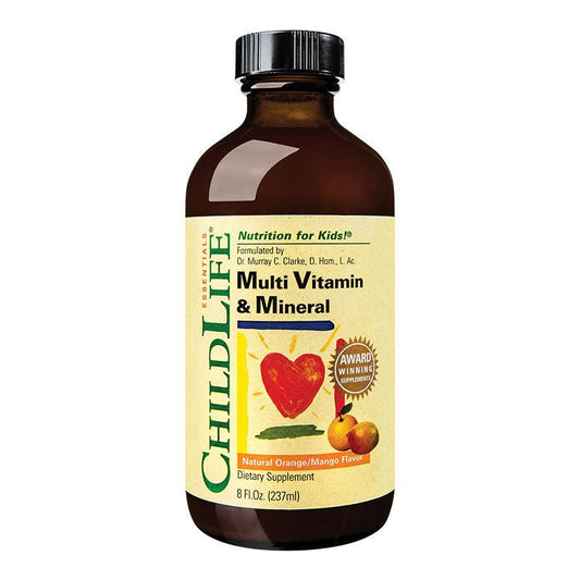 Multi Vitamin & Mineral, Childlife Essentials, Gust de Portocale - Mango, 237ml - Vitax.ro