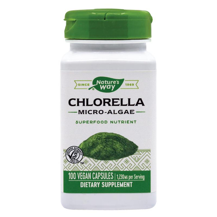 Chlorella Micro-Algae 410mg, Nature'S Way, 100 Capsule Vegetale - Vitax.ro