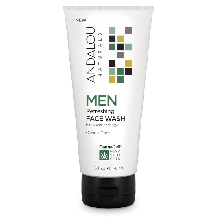 MEN Refreshing Face Wash, Andalou Naturals, 178ml - Vitax.ro
