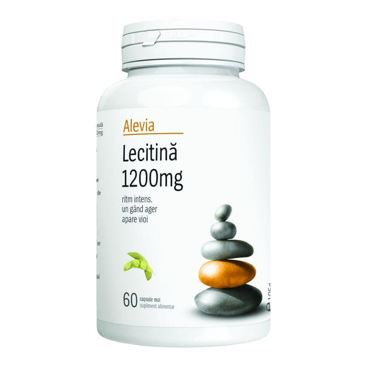 Lecitina 1200mg, Alevia, 60 Capsule Moi - Vitax.ro