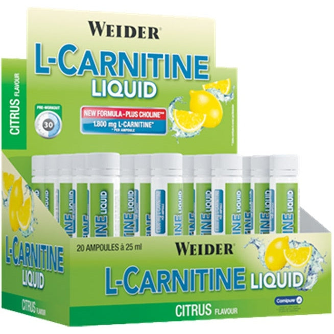 L-Carnitine Liquid, Peach - 20 x 25 ml. - Vitax.ro