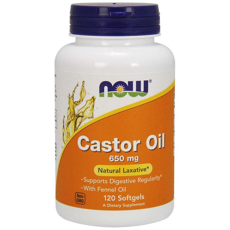 Castor Oil, 650mg - 120 softgels - Vitax.ro