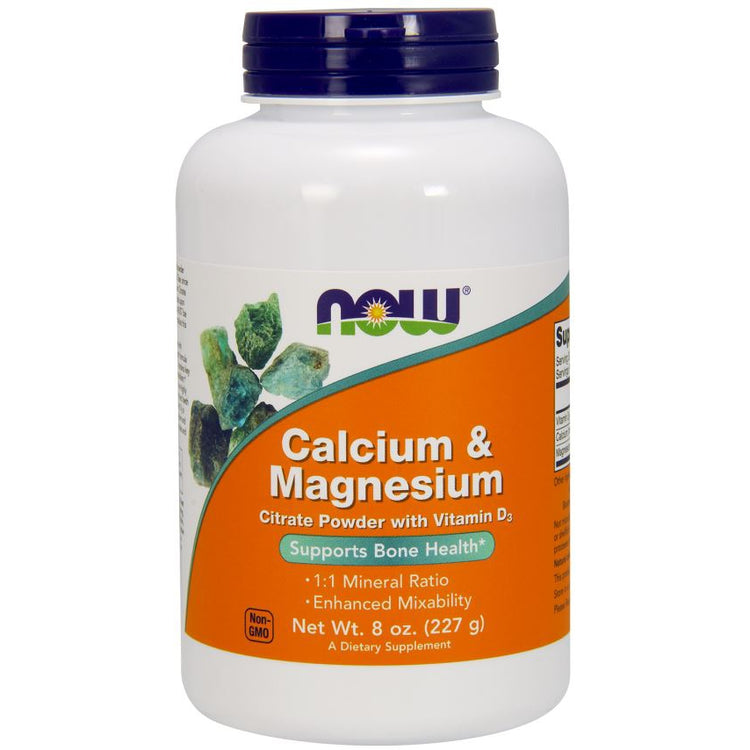 Calcium & Magnesium, Citrate Powder with Vitamin D3 - 227g - Vitax.ro