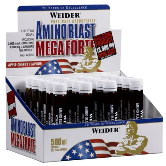 Amino Blast Mega Forte, Apple-Cherry - 20 x 25 ml. - Vitax.ro