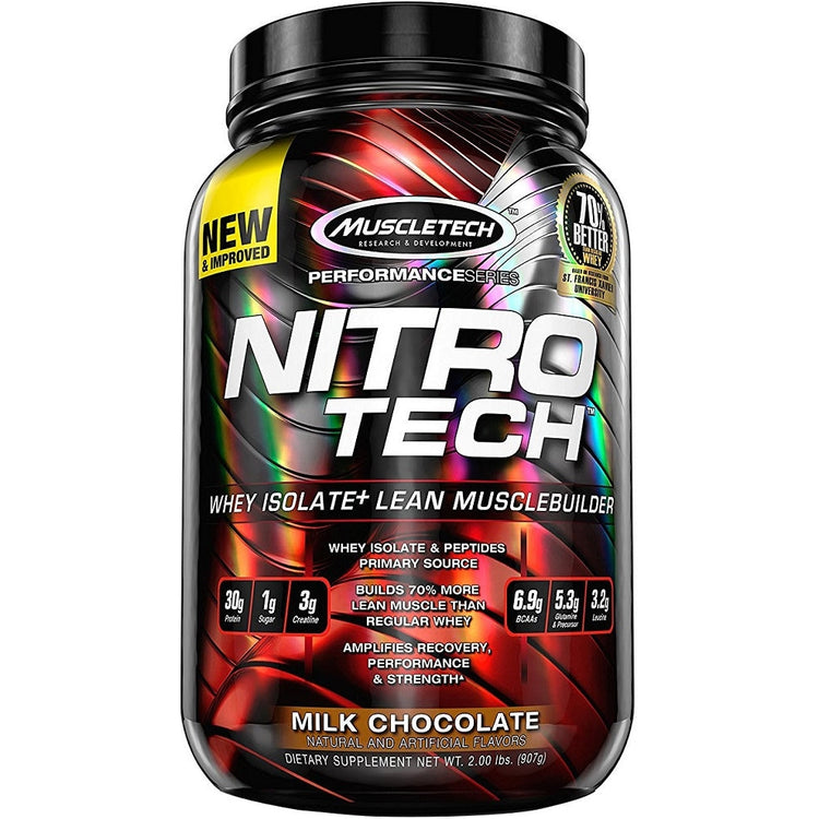 Nitro-Tech, Strawberry - 907g - Vitax.ro