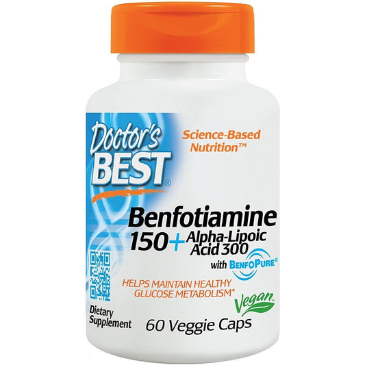 Benfotiamine 150 + Alpha-Lipoic Acid 300 - 60 vcaps - Vitax.ro