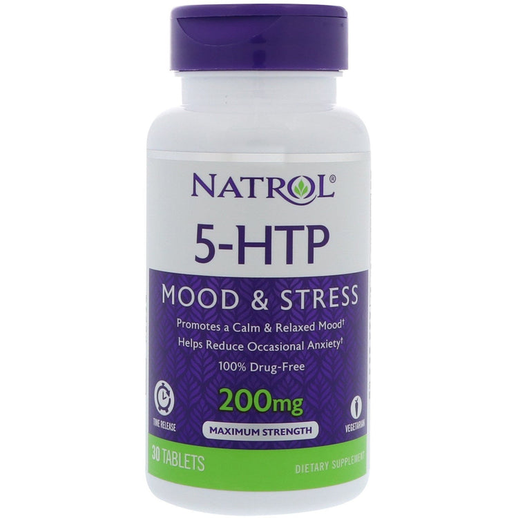 5-HTP Time Release, 200mg - 30 tabs - Vitax.ro