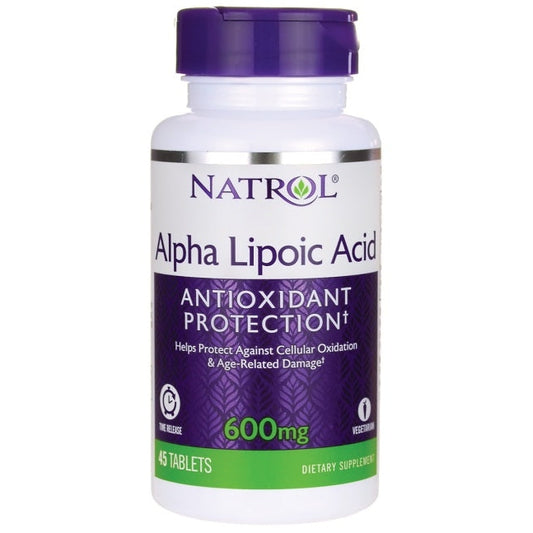 Alpha Lipoic Acid Time Release, 600mg - 45 tabs - Vitax.ro