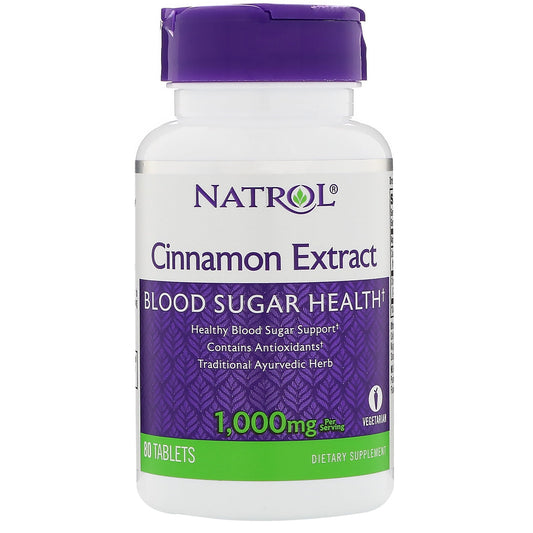 Cinnamon Extract, 1000mg - 80 tabs - Vitax.ro