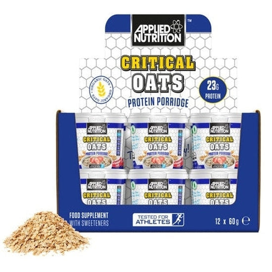 Critical Oats Protein Porridge, Golden Syrup - 12 x 60g - Vitax.ro