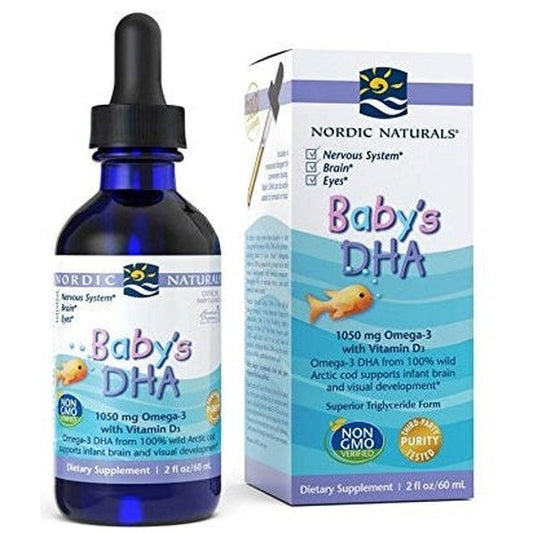 Baby's DHA, 1050mg with Vitamin D3 - 60 ml. - Vitax.ro