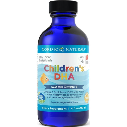 Children's DHA, 530mg Strawberry - 119 ml. - Vitax.ro