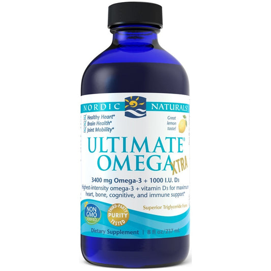 Ultimate Omega Xtra, 3400mg Lemon - 237 ml. - Vitax.ro