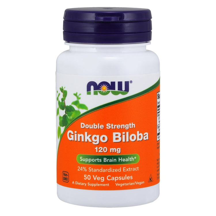Ginkgo Biloba Double Strength, 120mg - 50 vcaps - Vitax.ro