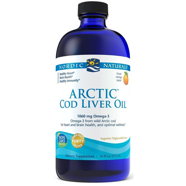 Arctic Cod Liver Oil, 1060mg Orange - 473 ml. - Vitax.ro