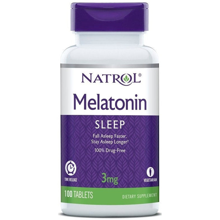 Melatonin Time Release, 3mg - 100 tabs - Vitax.ro