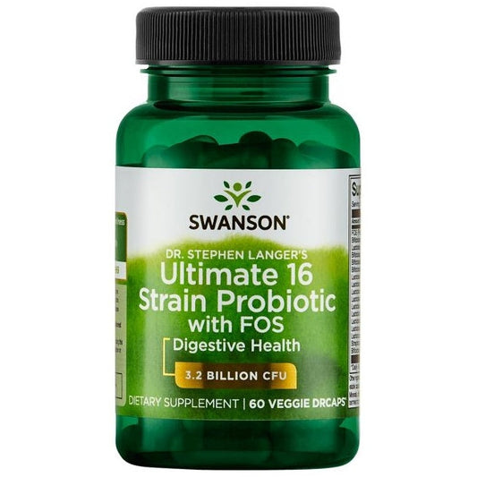 Dr. Stephen Langer's Ultimate 16 Strain Probiotic with FOS, 3.2 Billion CFU - 60 vcaps - Vitax.ro