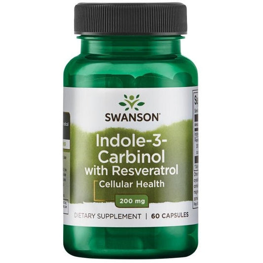 Indole-3-Carbinol with Resveratrol, 200mg - 60 caps - Vitax.ro