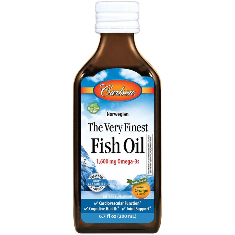 The Very Finest Fish Oil, Natural Lemon - 200 ml. - Vitax.ro