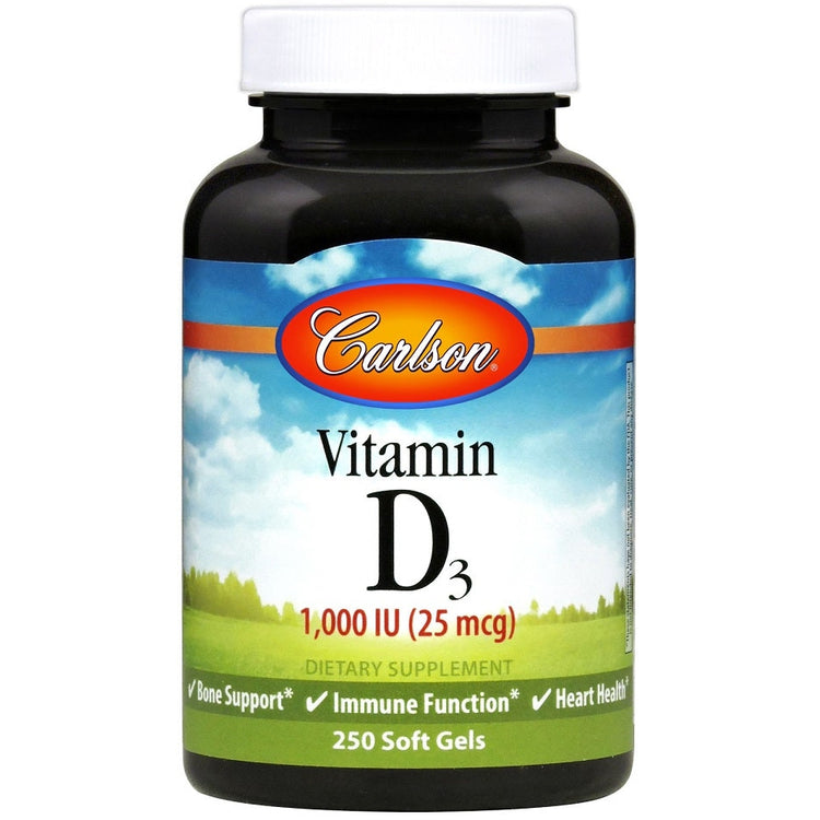 Vitamin D3, 1000 IU - 250 softgels - Vitax.ro