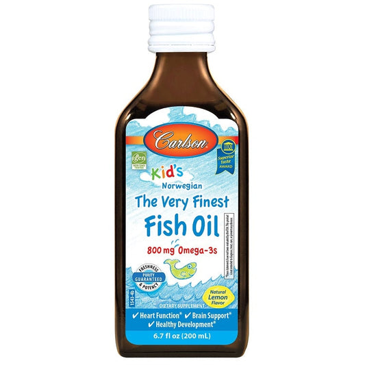 Kid's The Very Finest Fish Oil, 800mg Natural Lemon - 200 ml. - Vitax.ro