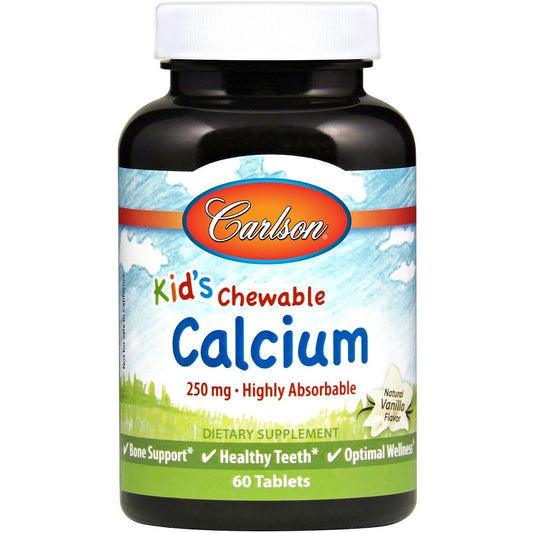Kid's Chewable Calcium, 250mg Natural Vanilla - 60 tabs - Vitax.ro