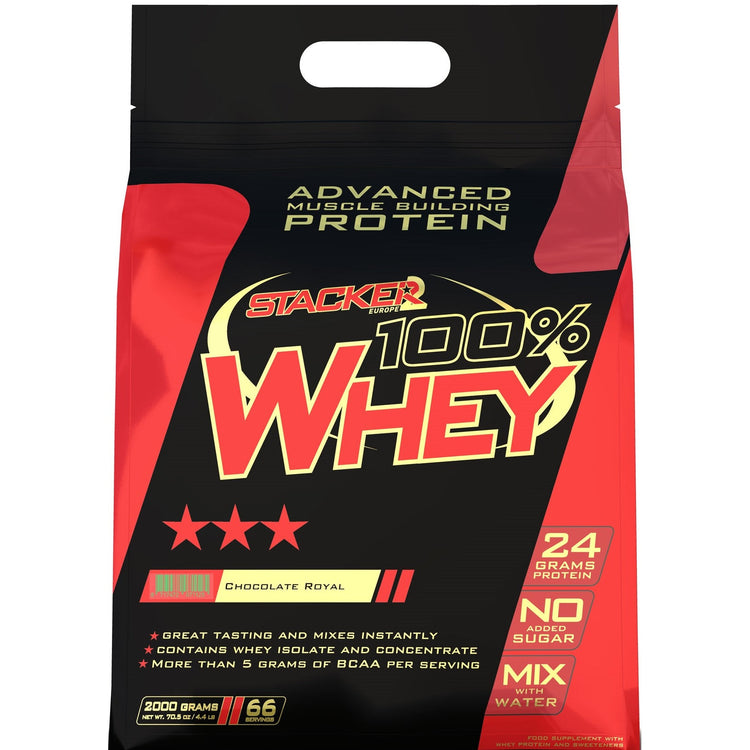100% Whey, Chocolate - 2000g - Vitax.ro