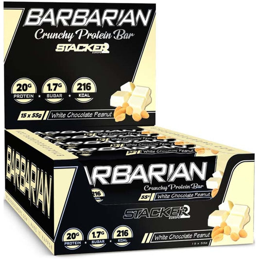 Barbarian, White Chocolate Peanut - 15 x 55g - Vitax.ro