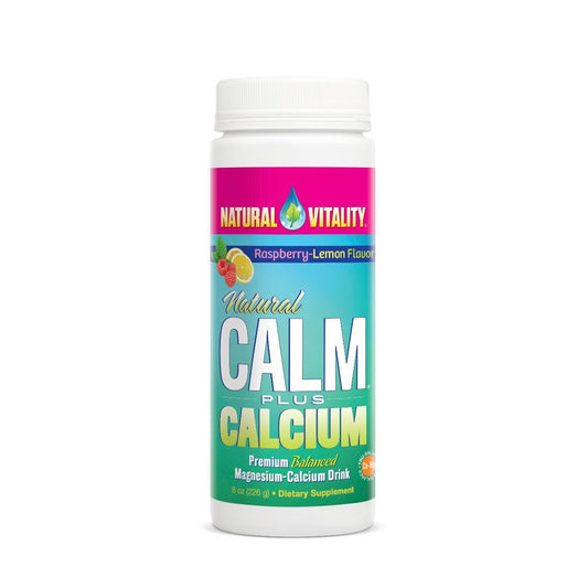 Natural Calm Plus Calcium, Raspberry Lemon (EAN 875534000938) - 226g - Vitax.ro