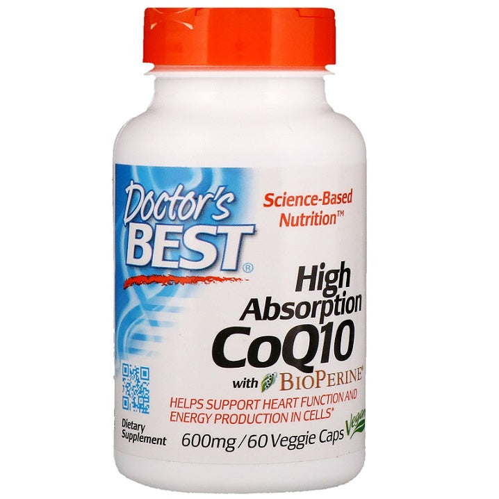 High Absorption CoQ10 with BioPerine, 600mg - 60 vcaps - Vitax.ro