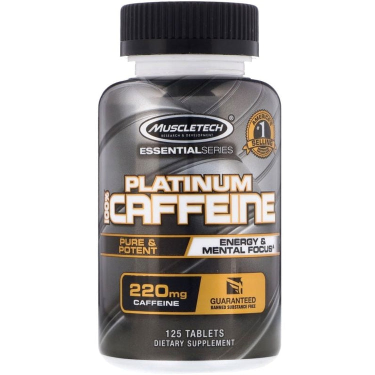 Platinum 100% Caffeine, 220 mg - 125 tablets - Vitax.ro