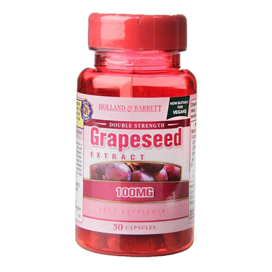 Double Strength Grapeseed Extract, 100mg - 50 caps - Vitax.ro