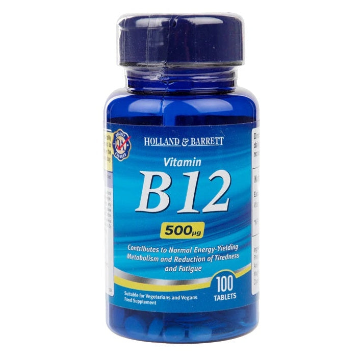 Vitamin B12, 500mcg - 100 tablets - Vitax.ro