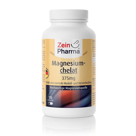 Magnesium Chelate, 375mg - 120 caps - Vitax.ro