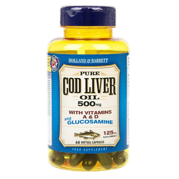 Cod Liver Oil and Glucosamine, 500mg - 60 caps - Vitax.ro