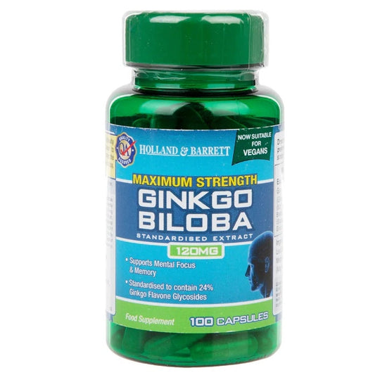 Maximum Strength Ginkgo Biloba, 120mg - 100 caps - Vitax.ro