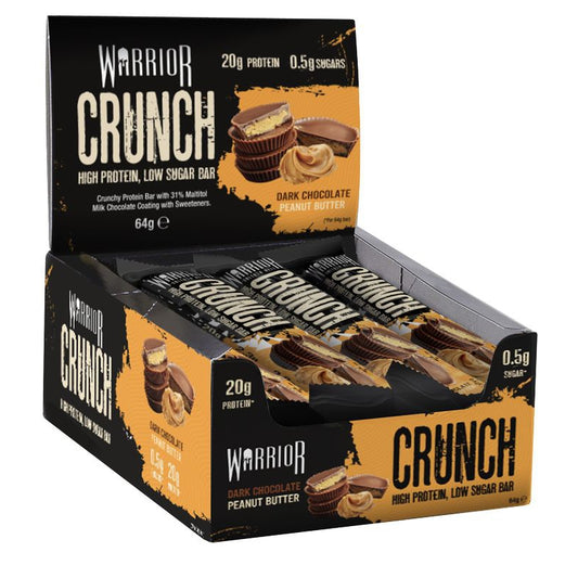 Crunch Bar, Dark Chocolate Peanut Butter - 12 bars - Vitax.ro
