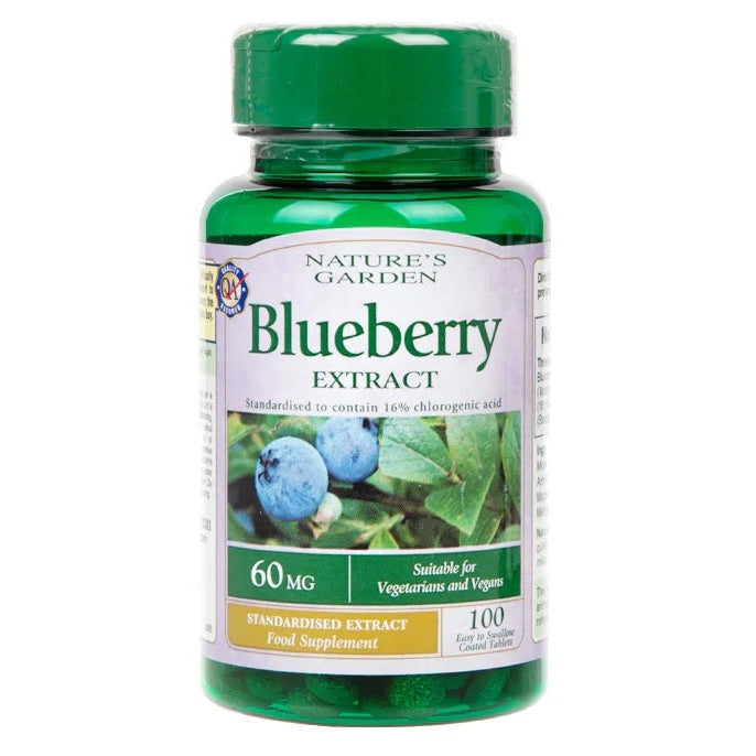 Blueberry Extract, 60mg 100 tablets Vitax.ro