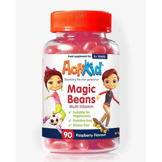 Magic Beans Multi-Vitamin, Raspberry - 90 gummies - Vitax.ro