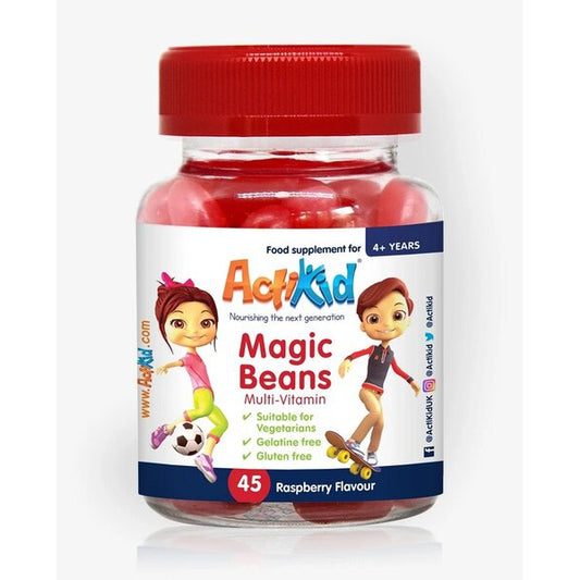 Magic Beans Multi-Vitamin, Raspberry - 45 gummies - Vitax.ro