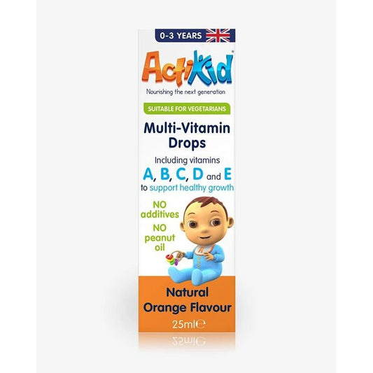 Multi-Vitamin Drops, Natural Orange Flavour - 25 ml - Vitax.ro