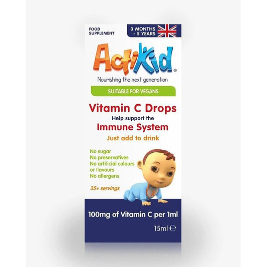 Vitamin C Drops, Unflavoured - 15 ml - Vitax.ro