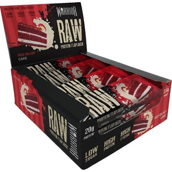 Raw Protein Flapjack, Red Velvet Cake - 12 bars - Vitax.ro