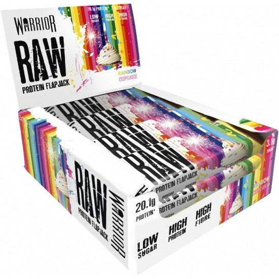 Raw Protein Flapjack, Rainbow Cake - 12 bars - Vitax.ro