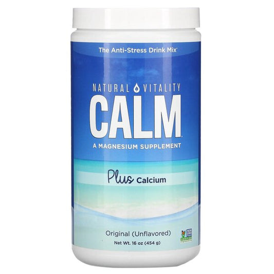 Natural Calm Plus Calcium, Unflavored - 454g - Vitax.ro