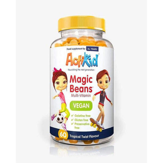 Magic Beans Multi-Vitamin - Vegan, Tropical Twist - 60 beans - Vitax.ro