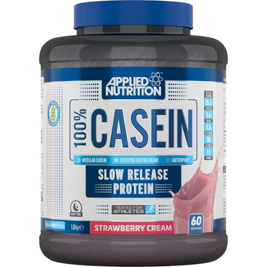 100% Casein Protein, Strawberry - 1800g - Vitax.ro