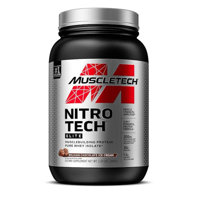 Nitro-Tech Elite, Belgian Chocolate Ice Cream - 998g - Vitax.ro