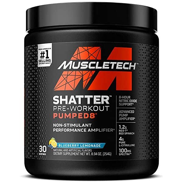 Shatter Pumped8 Pre-Workout, Blueberry Lemonade - 254g - Vitax.ro