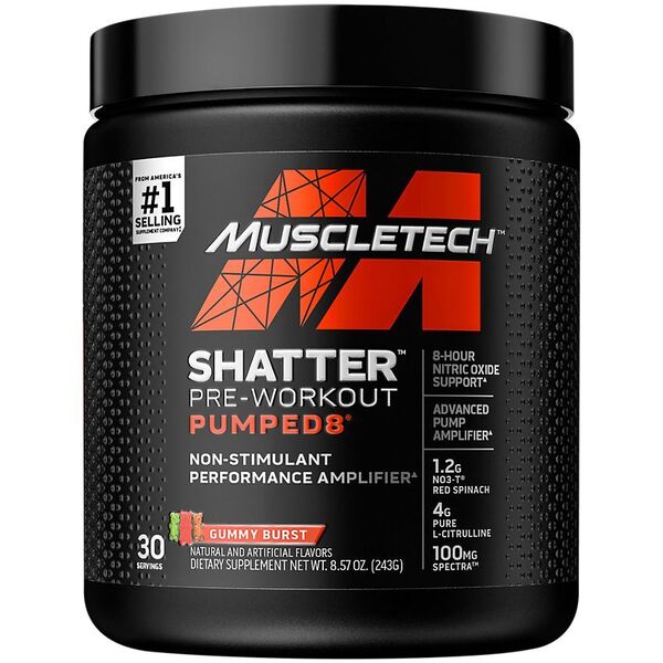 Shatter Pumped8 Pre-Workout, Gummy Burst - 243g - Vitax.ro